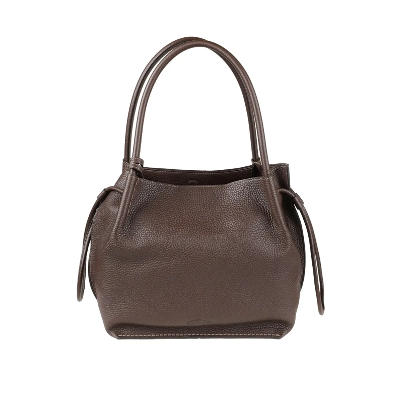 Tod's Sac à bandoulière Medium-Sized Handbag With Soft Pebbled Texture Brown