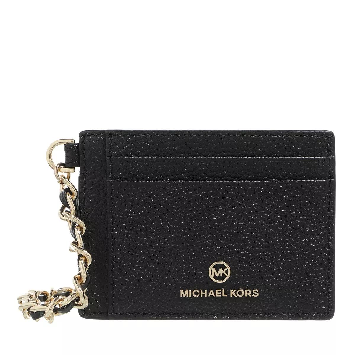 Michael Kors Small Chain Card Holder Black Card Case