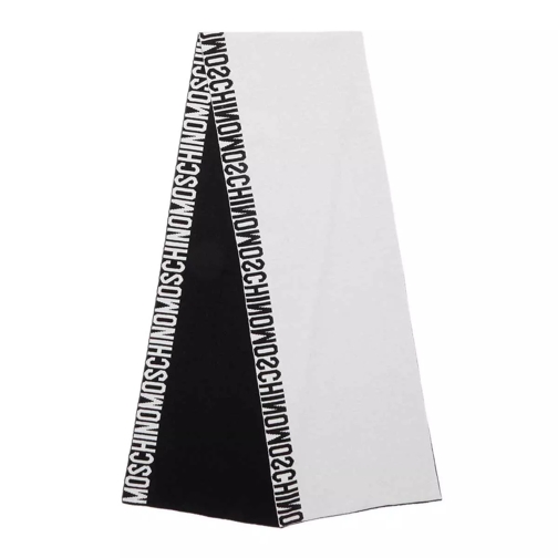 Moschino Scarf  30X180  cm Black Wollen Sjaal