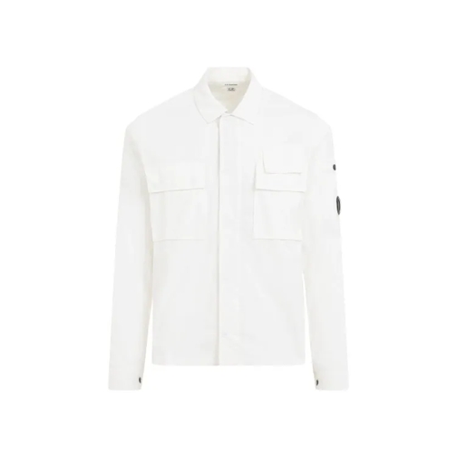 CP Company White Cotton Shirt White Shirts