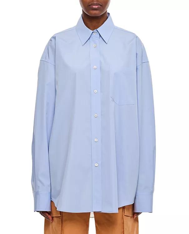 Stella McCartney - Chiffon Back Oversized Shirt - Größe 40 - blue