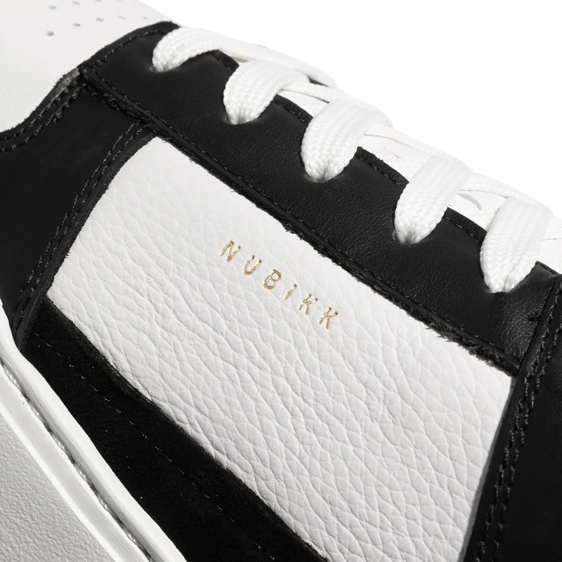 Nubikk Low-Top-Sneaker Basket Court (L) Black Leather-White(Image 4)