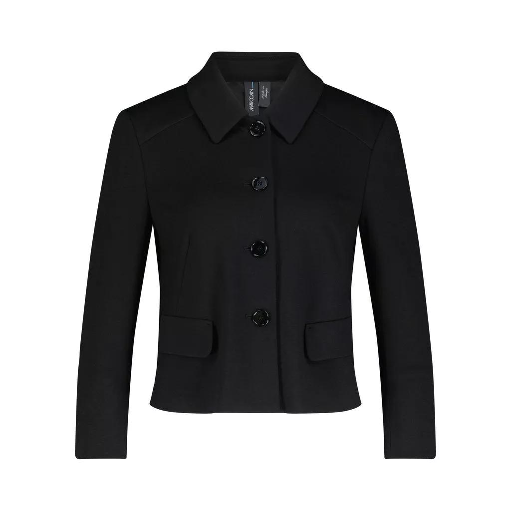 Marc Cain - Taillierter Blazer im Crop-Stil - Größe 36 - black