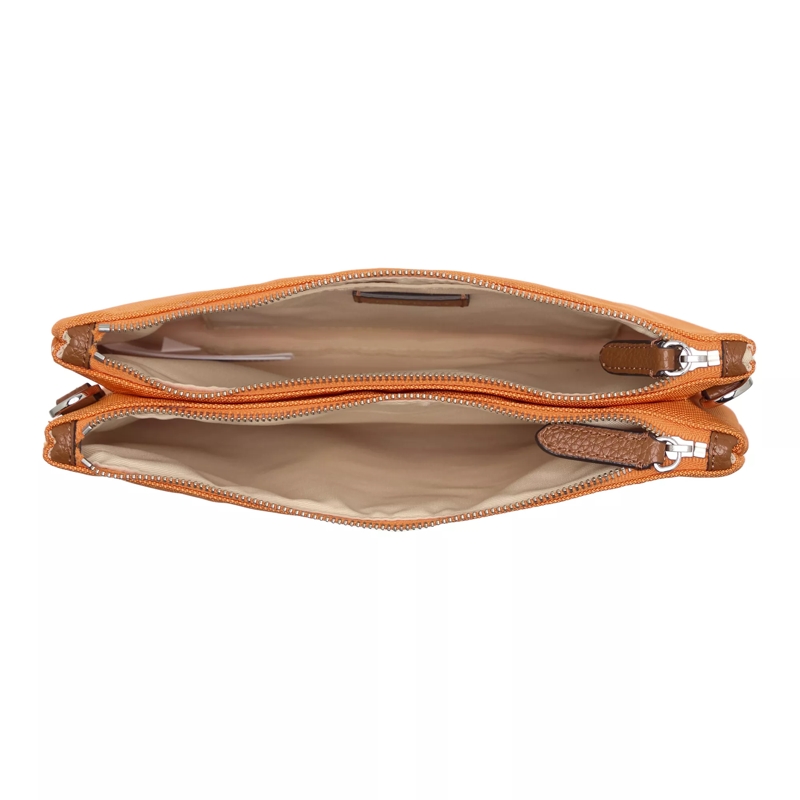 Lauren Ralph Lauren Crossbody Bag Landyn Crossbody Medium Bright Rust Orange/Lrn Tan(Image 5)