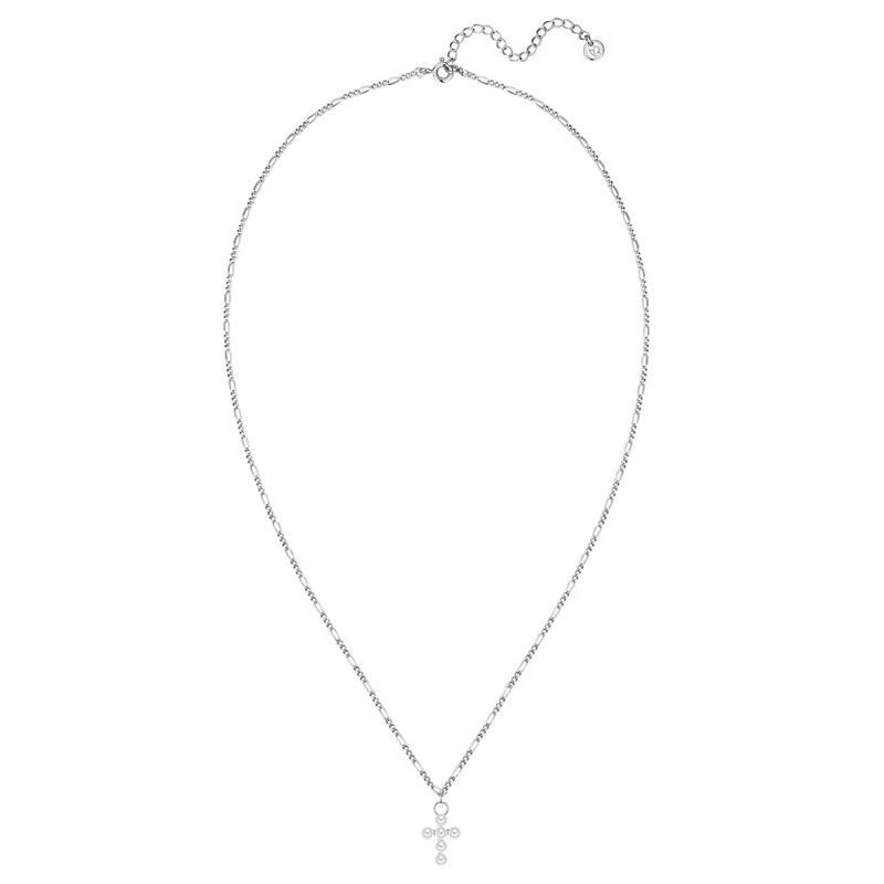 Glanzstücke München Mittellange Halskette Sterling Silber Halskette Süßwasser-Zuchtperle Kre silber(Image 3)