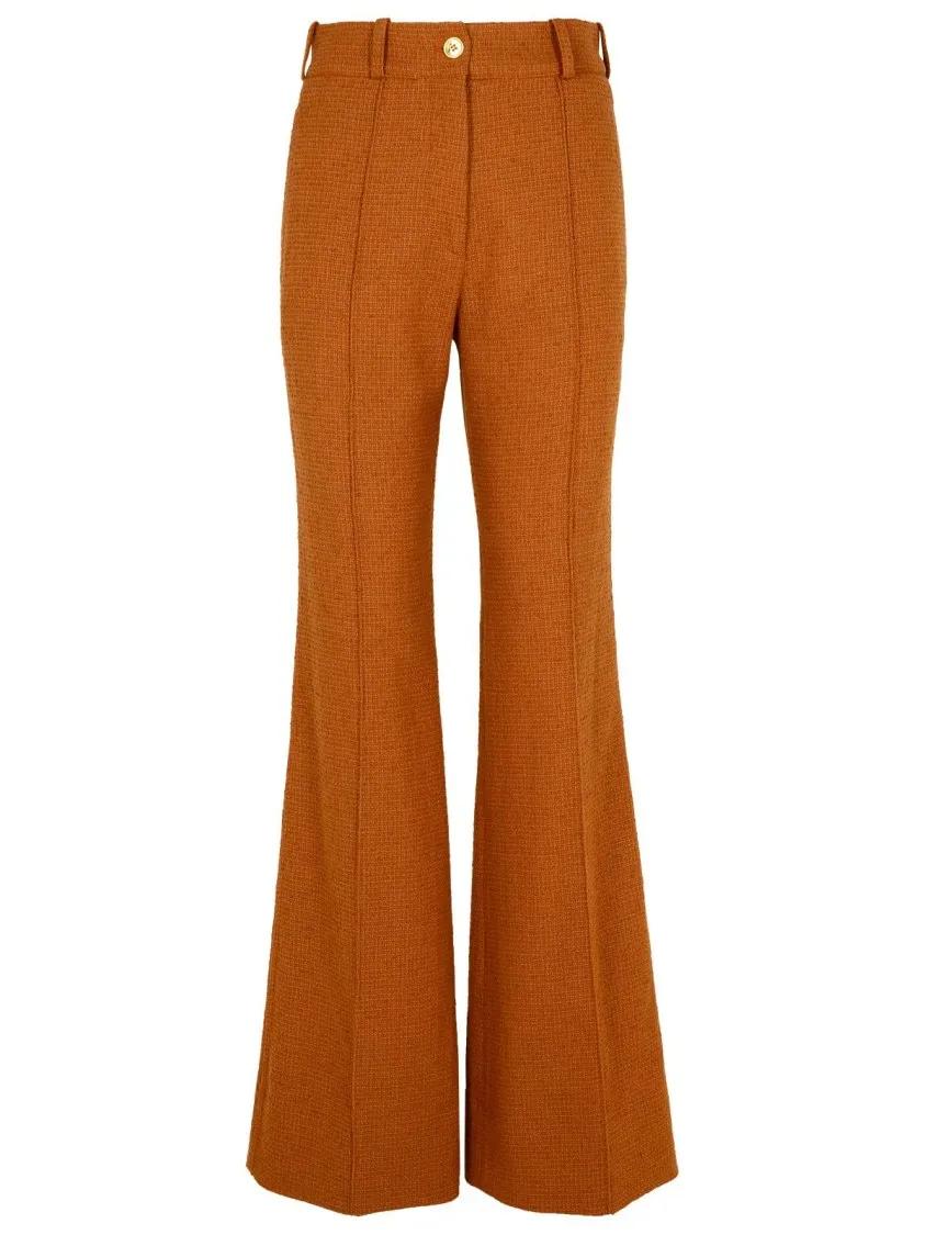 Patou - Brown Wool Blend Flare Pants - Größe 38 - braun