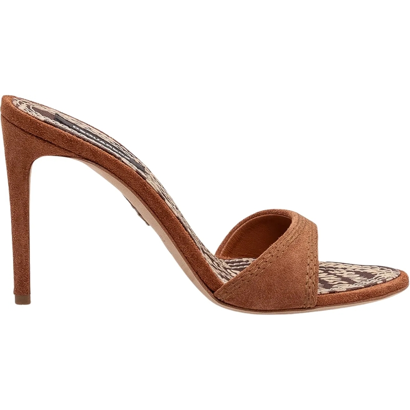 Dsquared2 Sandalen Mules con tacco alto e design essenziale beige
