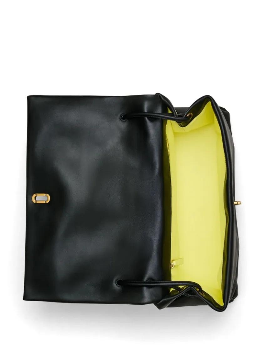 Marc Jacobs Hobo bags Black Bag With Gold-Tone Clasp And Vibrant Lining in zwart