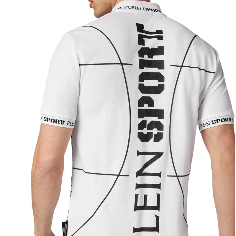 Plein Sport Top Poloshirt Tiger weiss(Image 2)