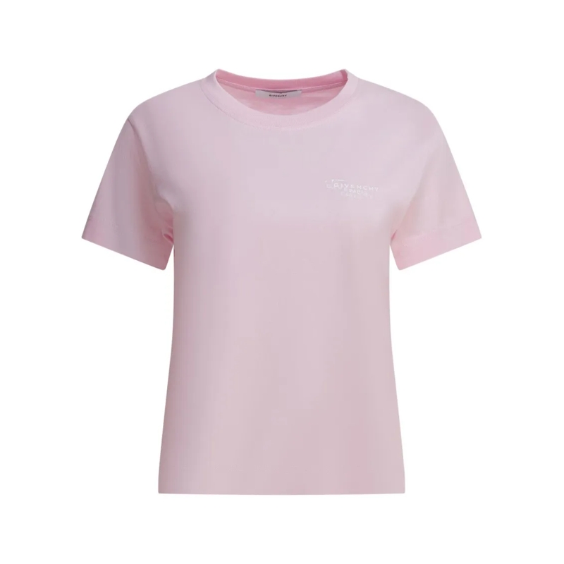 Givenchy T-shirt Fitted Crew-Neck T-Shirt Pink