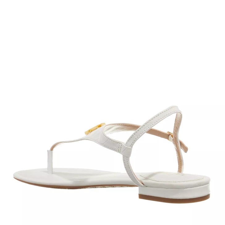 Lauren Ralph Lauren Ellington Sandals Flat Sandal Rl White Sandale