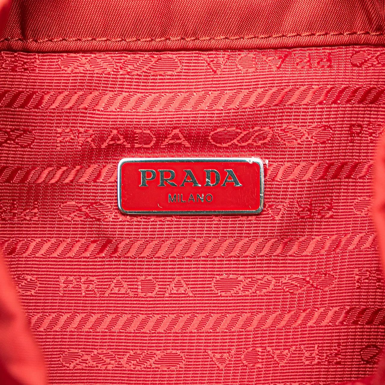 Thumbnail - Prada Hobo Bags - Tessuto Drawstring Pouch - Gr. unisize - in Rot - für Damen