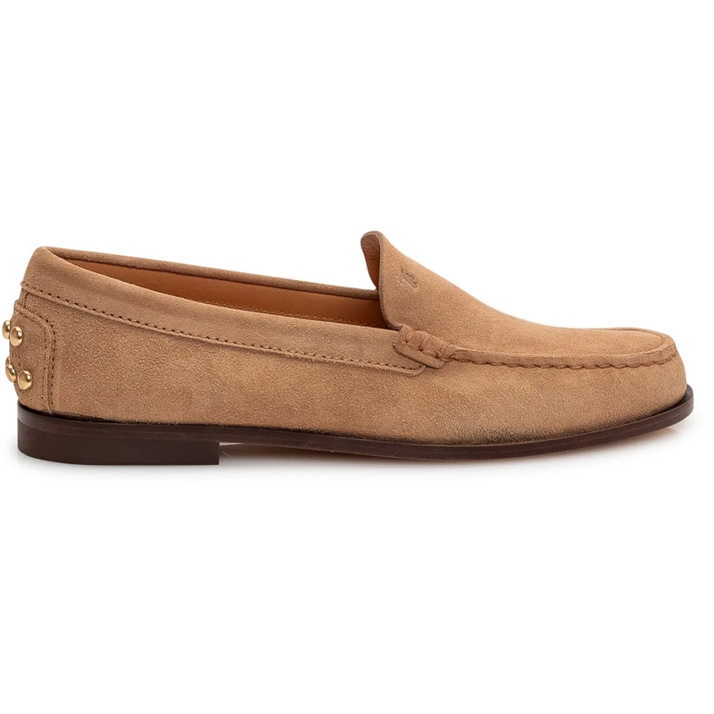 Tod's Loafer Mocassino in Pelle Scamosciata beige