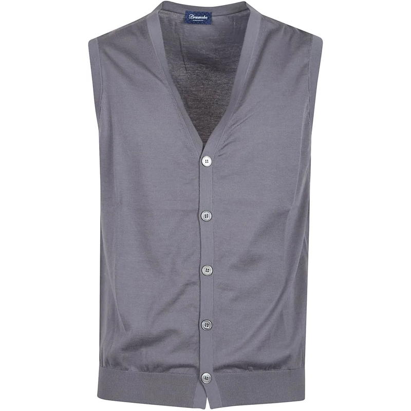 Drumohr Weste Vest Grey grau