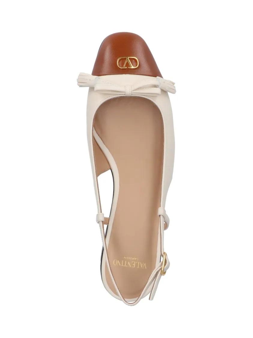 Thumbnail - "Valet Du Roi" Slingback Ballerinas White - Gr. 37,5 (EU) - in Weiß