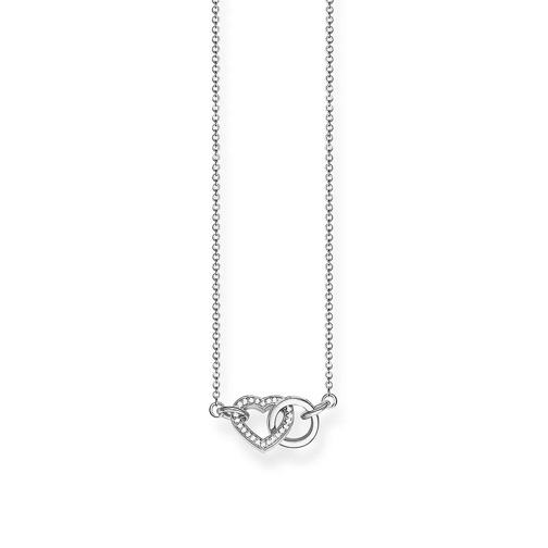 Thomas Sabo Together Small Heart Necklace Silver Mittellange Halskette