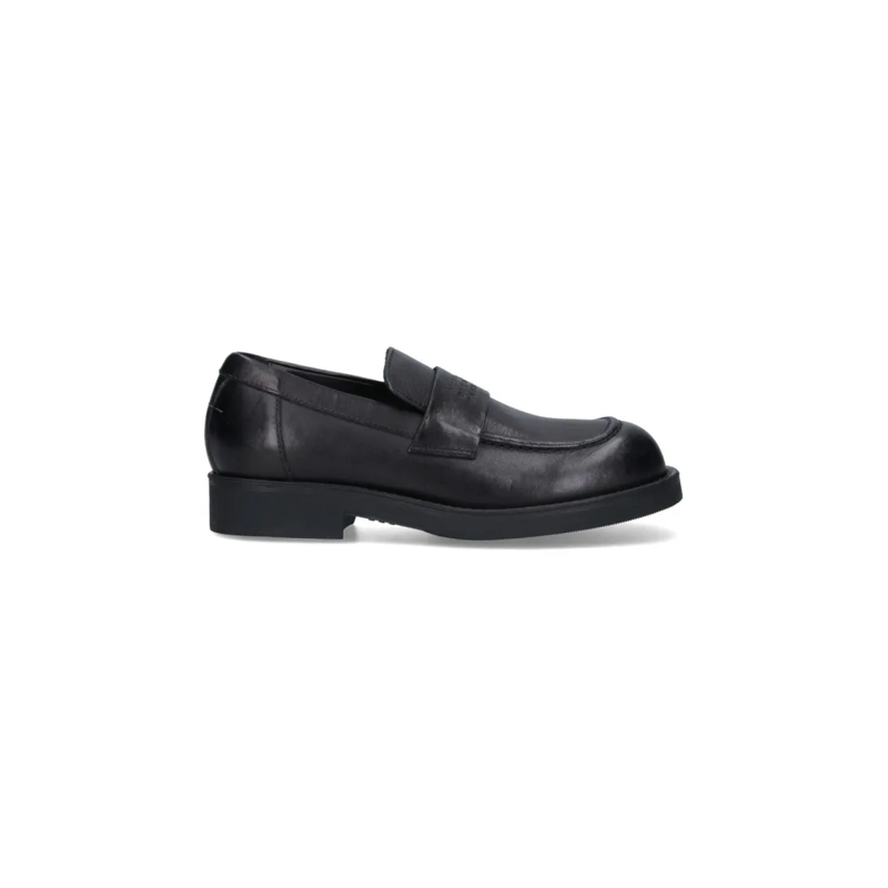 MM6 Maison Margiela Loafer Slip-On Moccasins – Black Black