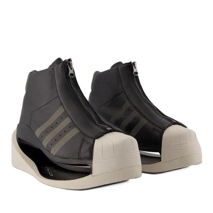 Y-3 Low-Top Sneaker - Gendo Pro Sneakers - Leather - Black - Gr. 4 - in Schwarz - für Damen