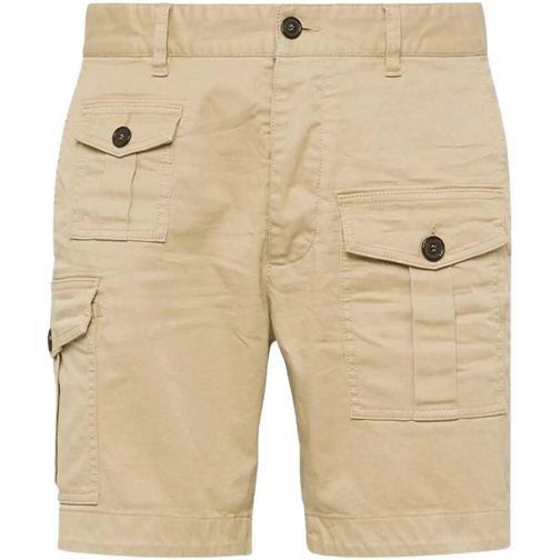 Dsquared2 Kurze Hosen Cotton Cargo Bermuda Shorts mehrfarbig