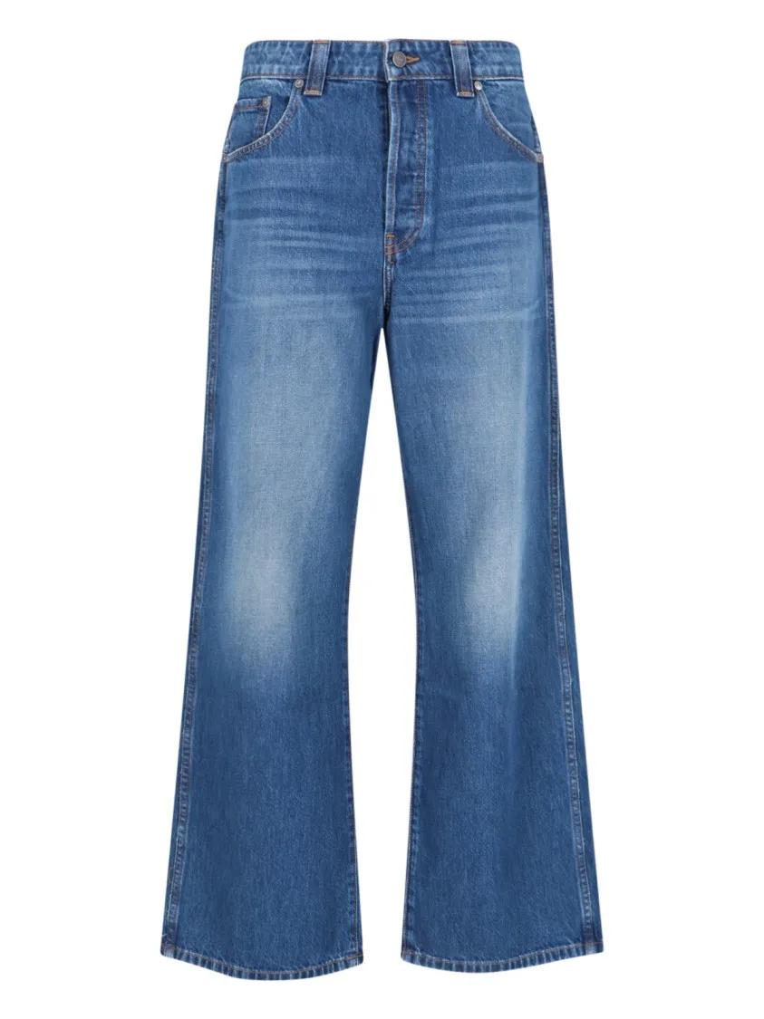 Thumbnail - Khaite - Straight Jeans – Blue - Größe 27 - blau