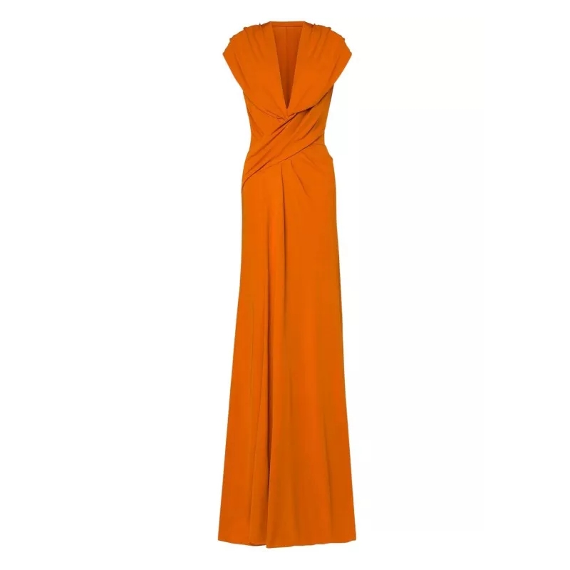 Alberta Ferretti Kleid Orange Long Dress Orange