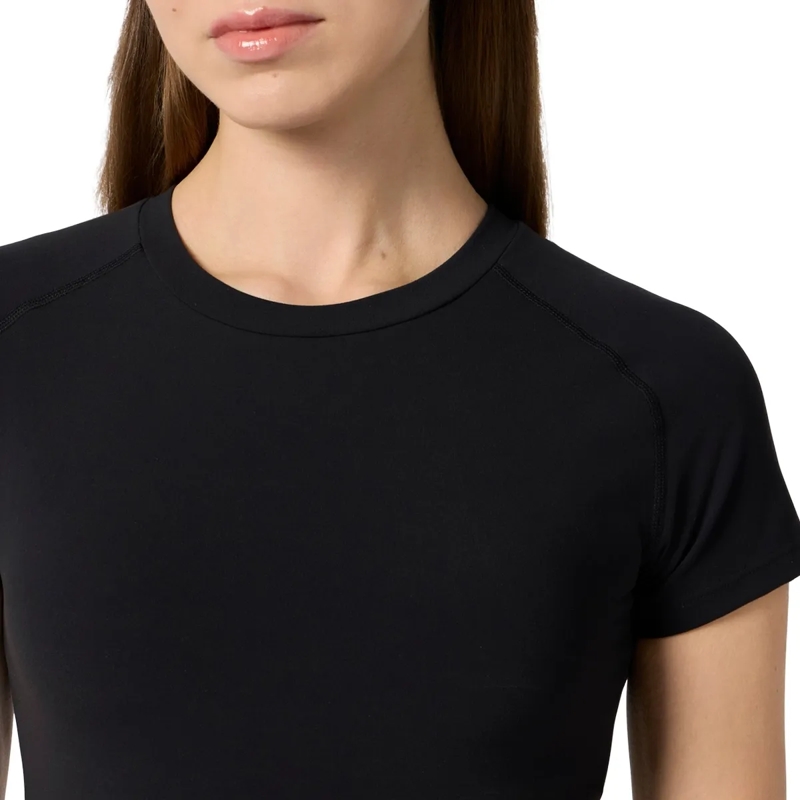 Plein Sport Top Fleece Cropped T-Shirt schwarz(Image 2)