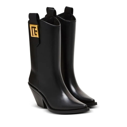 Balmain Boots Tess 55Mm Logo-Plaque Black Black Laars