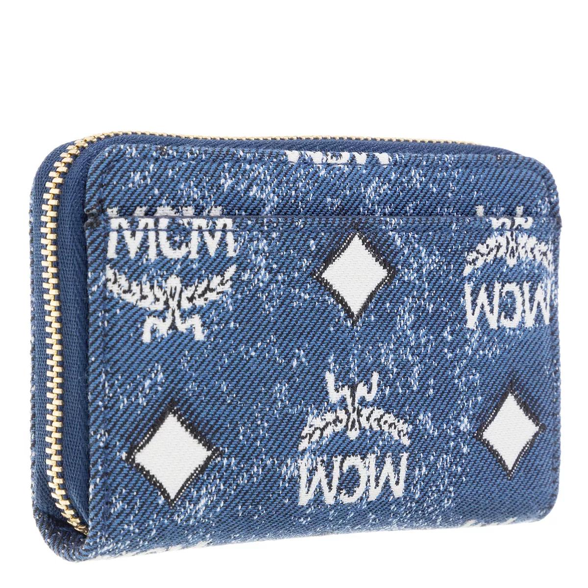 Denim Half Zip Wallet – MŌNO