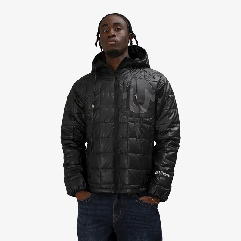 True Religion Daunenjacke Puffer-Jacke schwarz(Image 6)