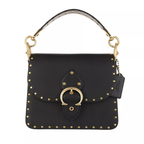 Coach Glovetanned Leather With Border Rivets Beat Should B4/Black Satchel