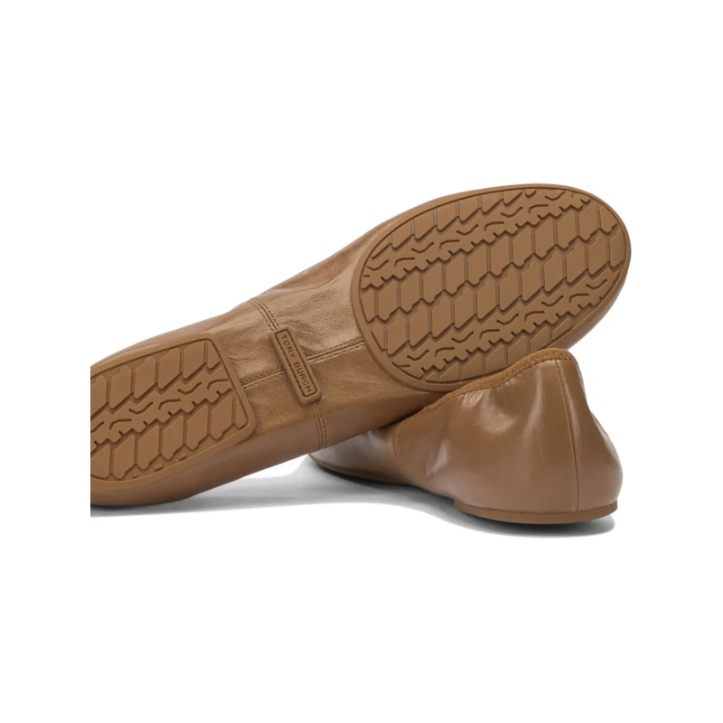 Tory Burch Ballerinas Minnie Travel Ballet Pecan Praline/Gold(Image 7)