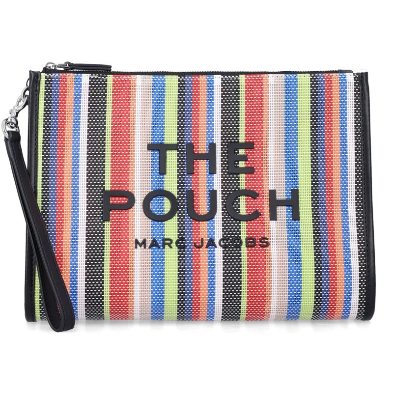 Marc Jacobs Clutch The Large Pouch Market Red Multi Striped mehrfarbig
