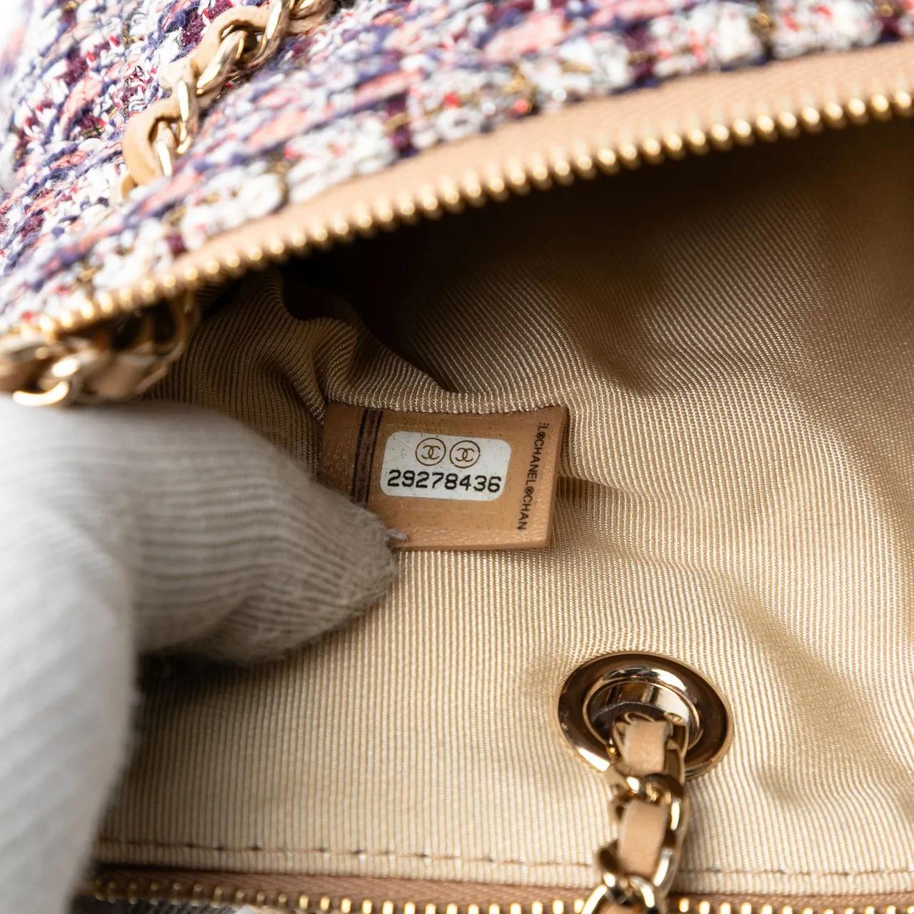 Thumbnail - Chanel Hobo Bags - Quilted Lambskin and Tweed Double Case with Chain - Gr. unisize - in Braun - für Damen