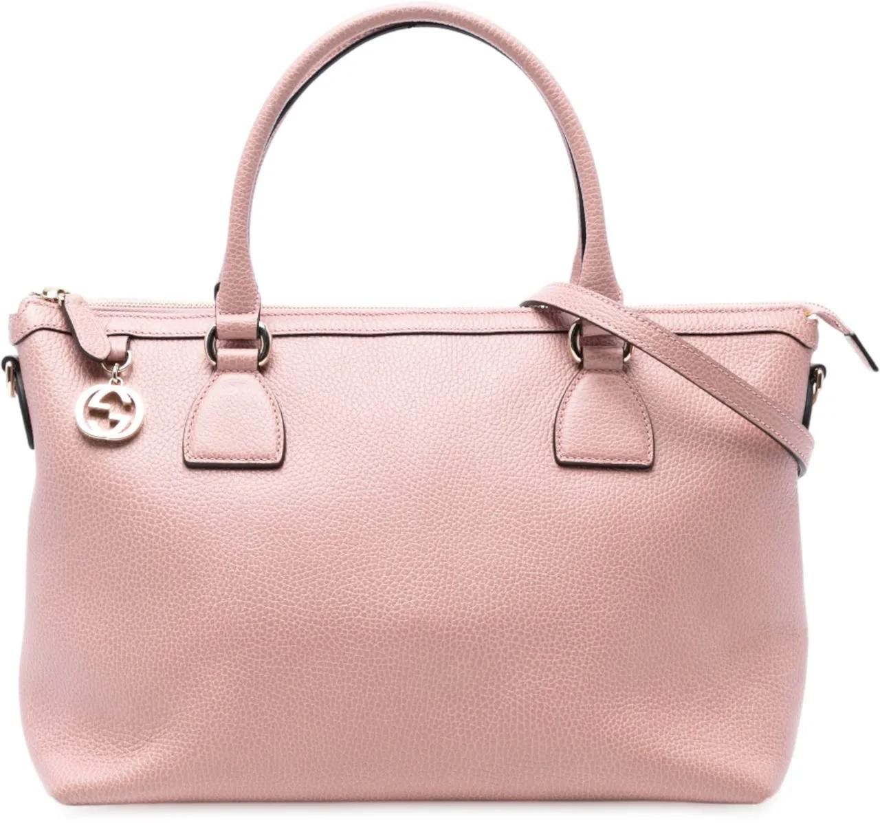 Gucci Hobo Bags - Dollar Calfskin GG Charm Satchel - Gr. unisize - in Gold - für Damen