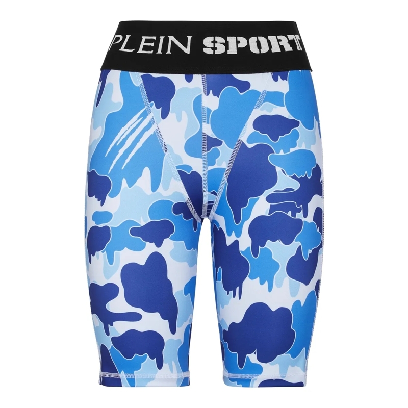 Plein Sport Leggings Leggings Camouflage hell-blau