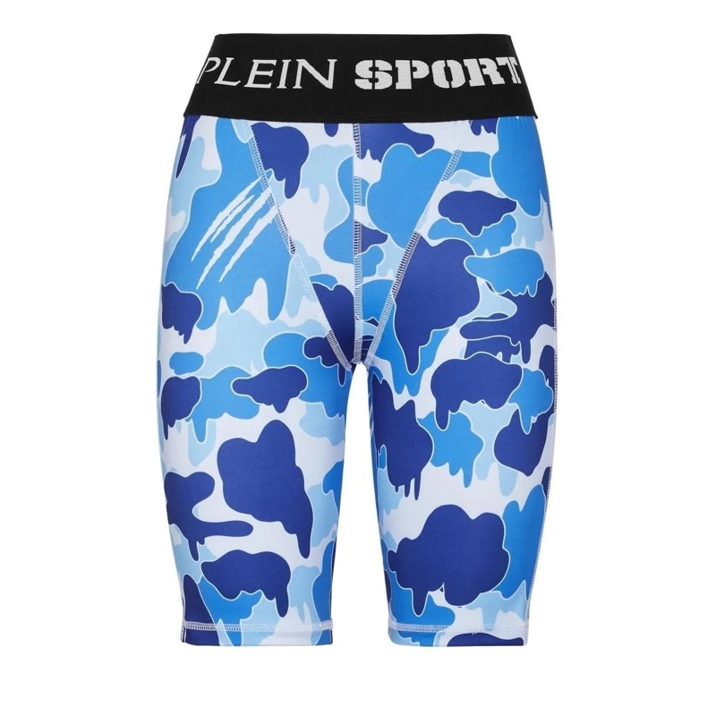 Plein Sport Leggings Leggings Camouflage hell-blau