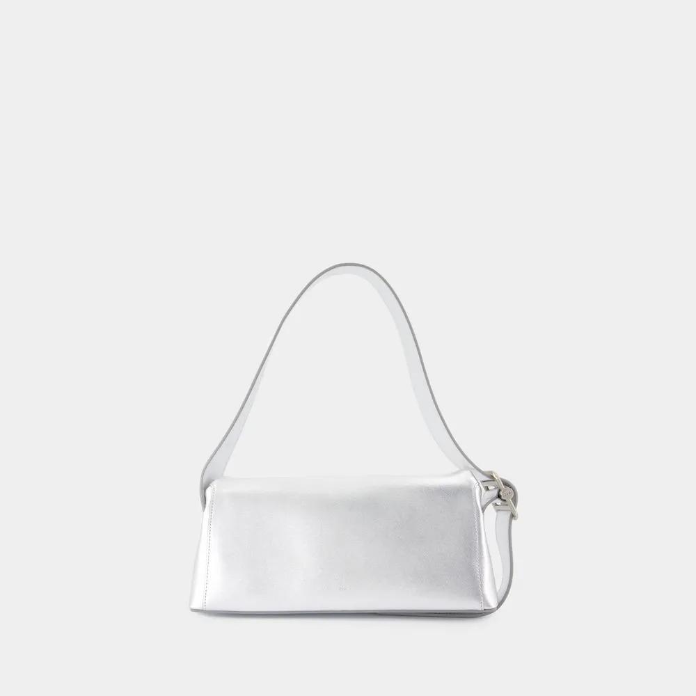 Osoi Hobo bags Folder Brot Shoulder Bag Leather Silver in zilver