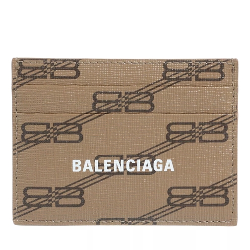 Balenciaga Wallet Leather Beige Korthållare