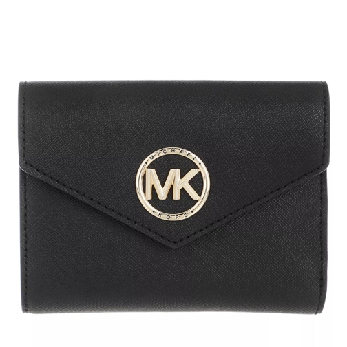 MICHAEL Michael Kors Greenwich Money Pieces  Black Tri-Fold Portemonnaie