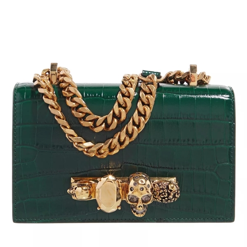Alexander McQueen Mini Jewelled Satchel Bag Emerald Mini Bag