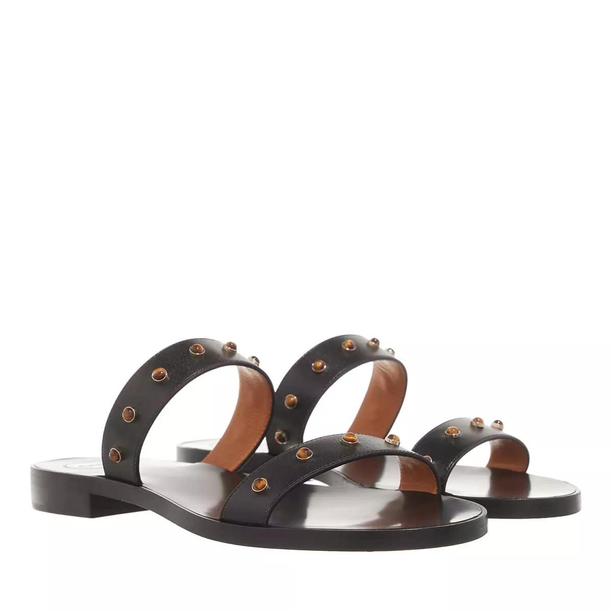 Chloé Sandalen & Sandaletten - Aurna Studded Flat Slides - Gr. 41 (EU) - in Schwarz - für Damen