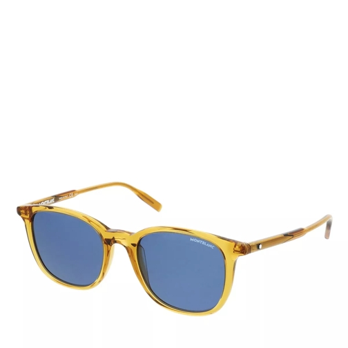 Montblanc MB0006S-004 52 Man Acetate Yellow-Yellow-Blue Sonnenbrille