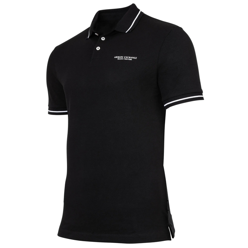 Armani Exchange Polohemd Armani Exchange A|X ARMANI EXCHANGE Herren Poloshi schwarz(Image 3)