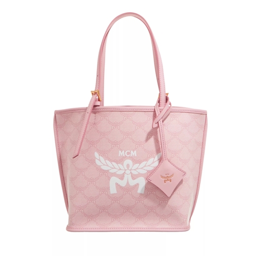 MCM Himmel Lts Shopper Mini Silver Pink Shopping Bag