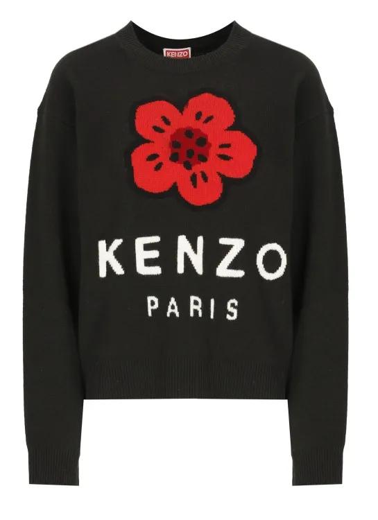 Kenzo - Boke Flower Sweater - Größe S - schwarz