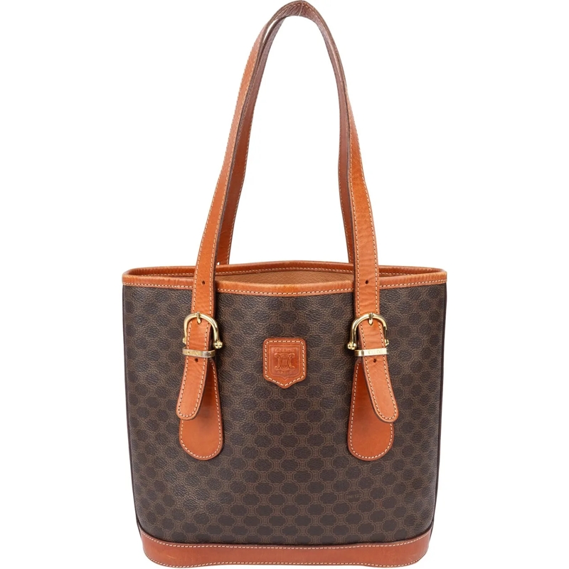 Celine Tote Celine Maccadam Monogram Handbag braun