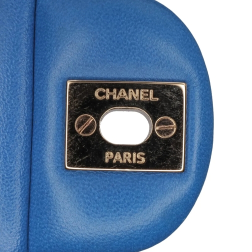 Chanel Fourre-tout 2015-2016 Mini Square Classic Lambskin Single Flap blau (Image 13)