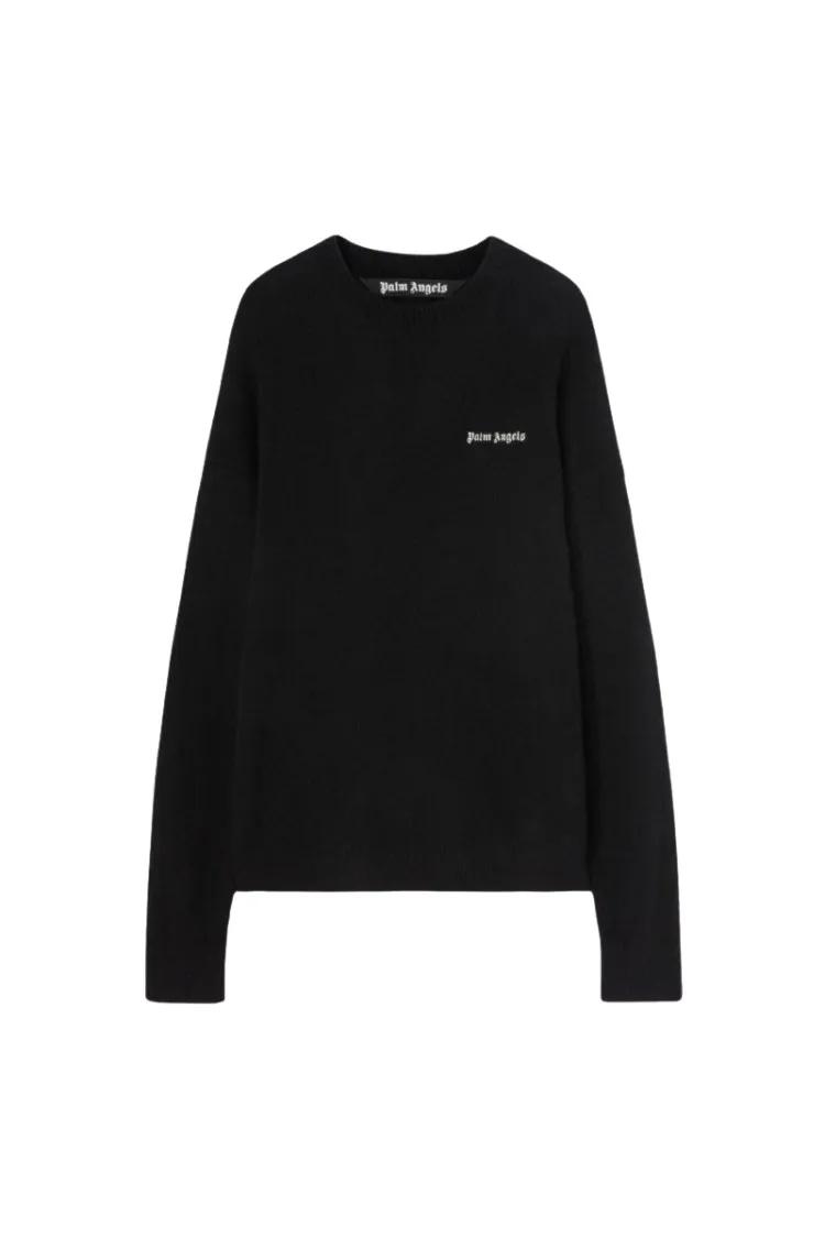 Thumbnail - Palm Angels - Basic Logo Sweater In Black - Größe XXL - schwarz