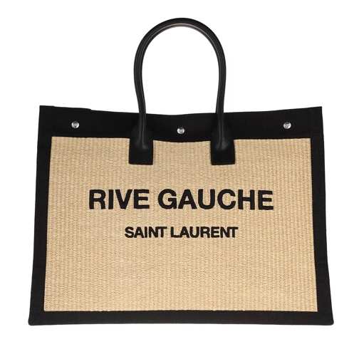 Saint Laurent Rive Gauche Tote Bag Black Korbtasche