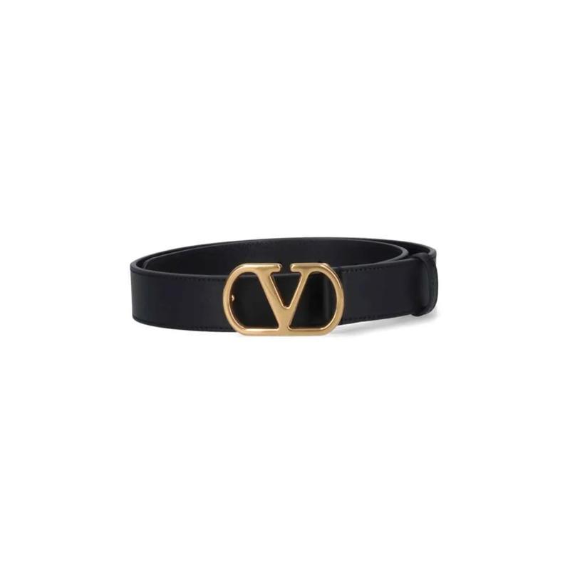 Valentino Garavani Riem Vlogo Signature Belt – Black Black